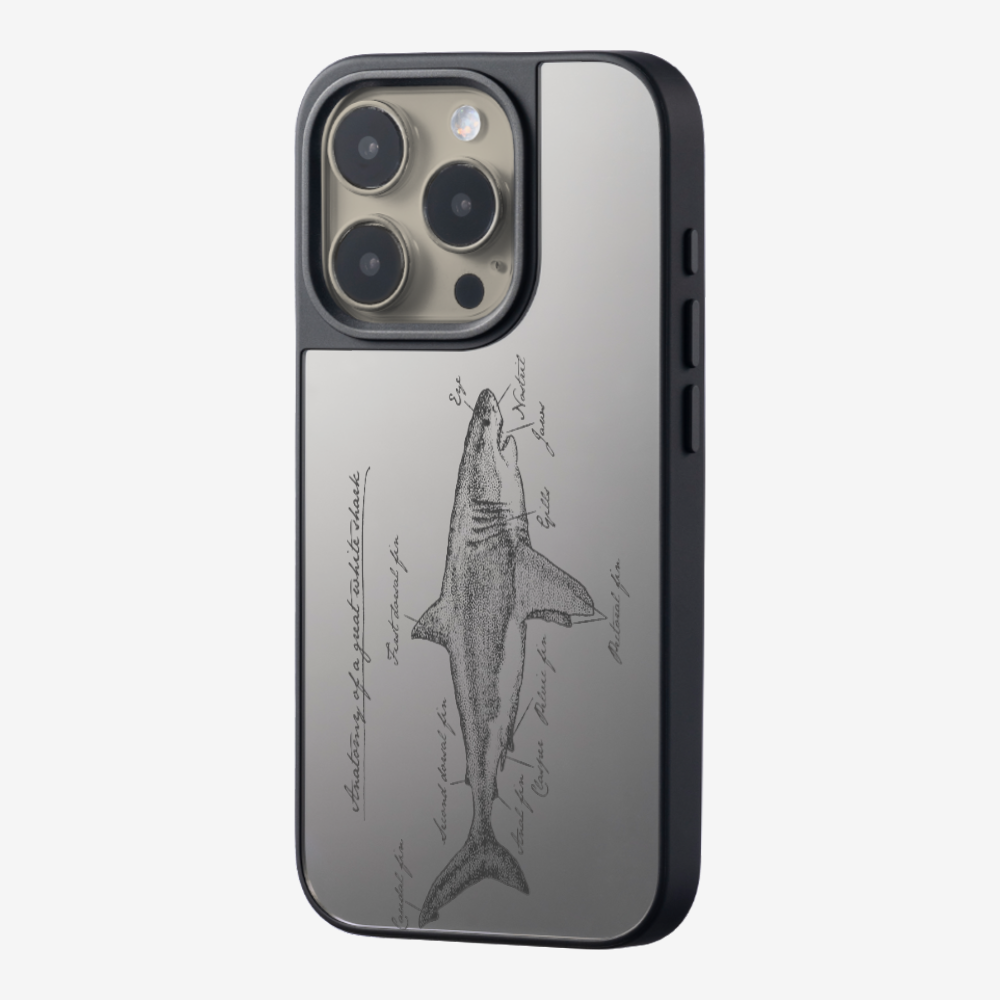 Anatomy of a Great White Shark Phone Case