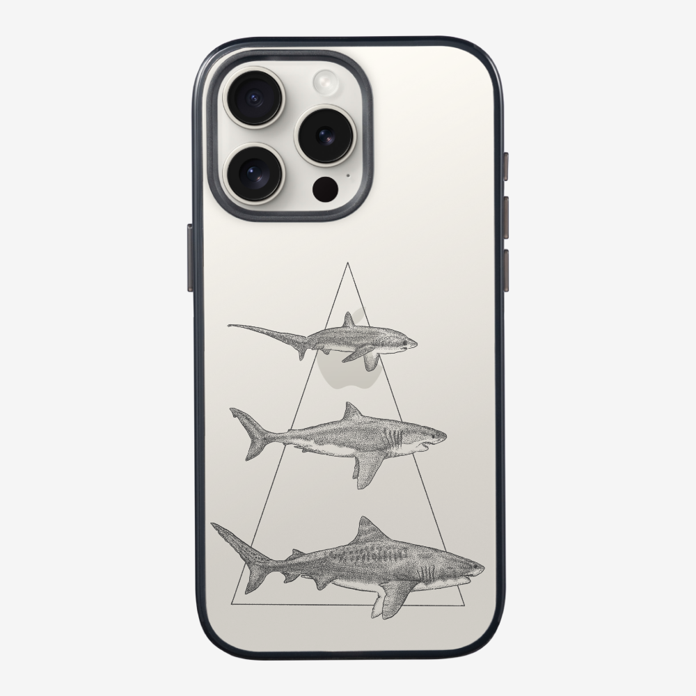 Illustration of Sharks Phone Case