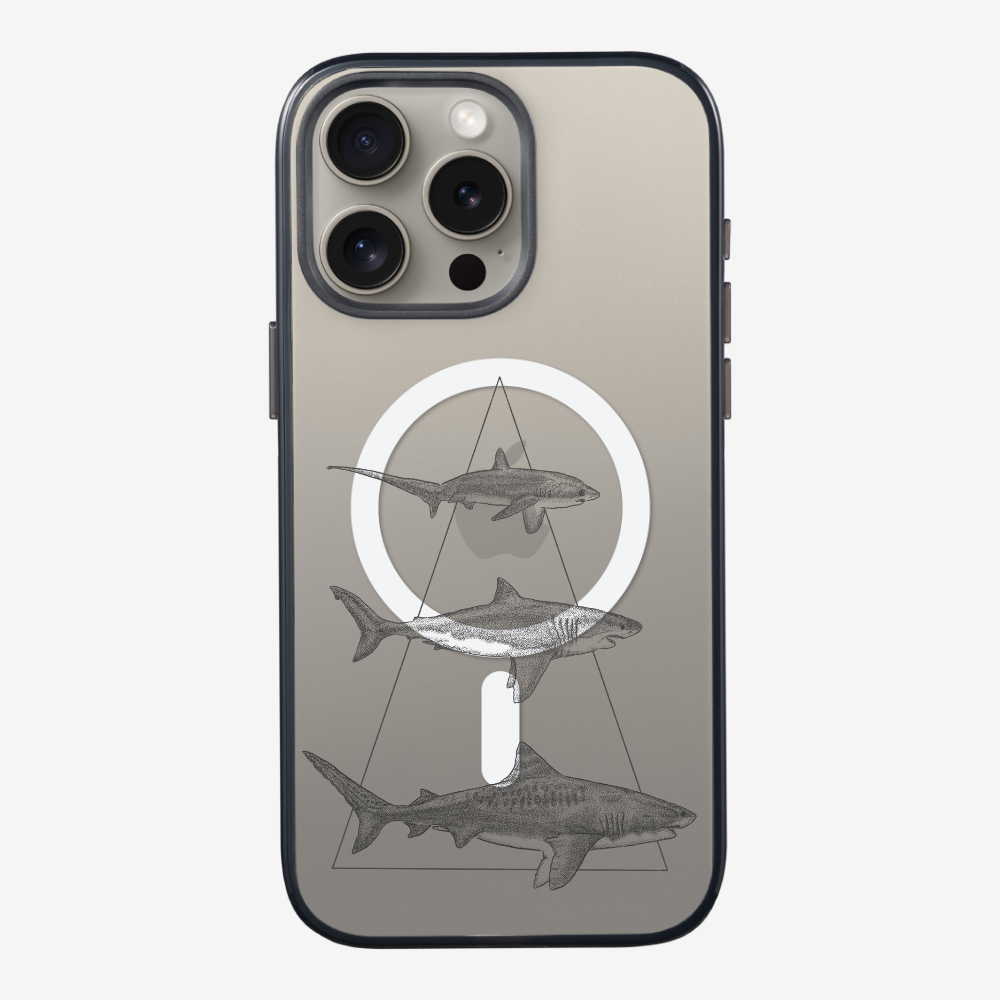 Illustration of Sharks Phone Case