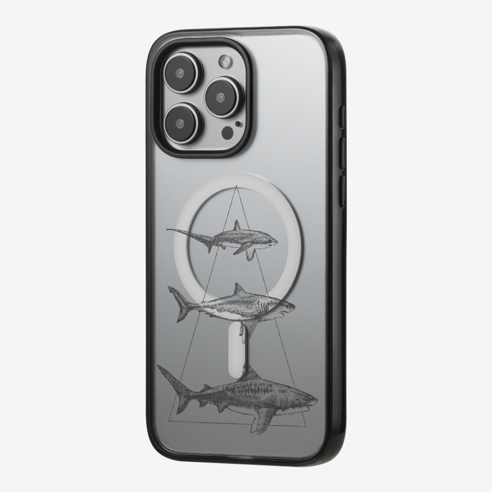 Illustration of Sharks Phone Case