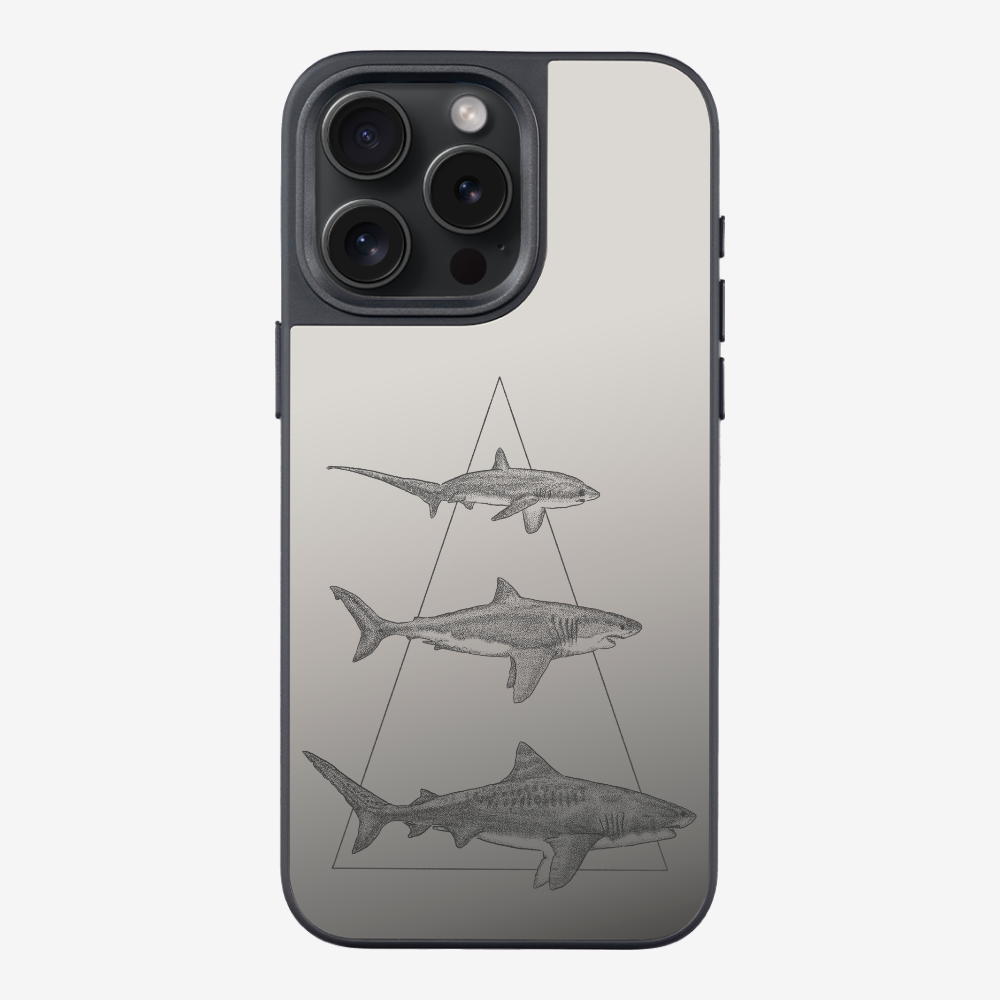 Illustration of Sharks Phone Case