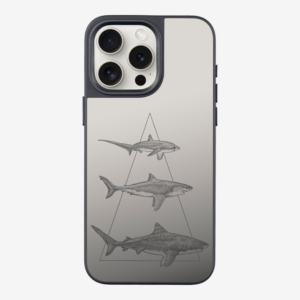 Illustration of Sharks Phone Case