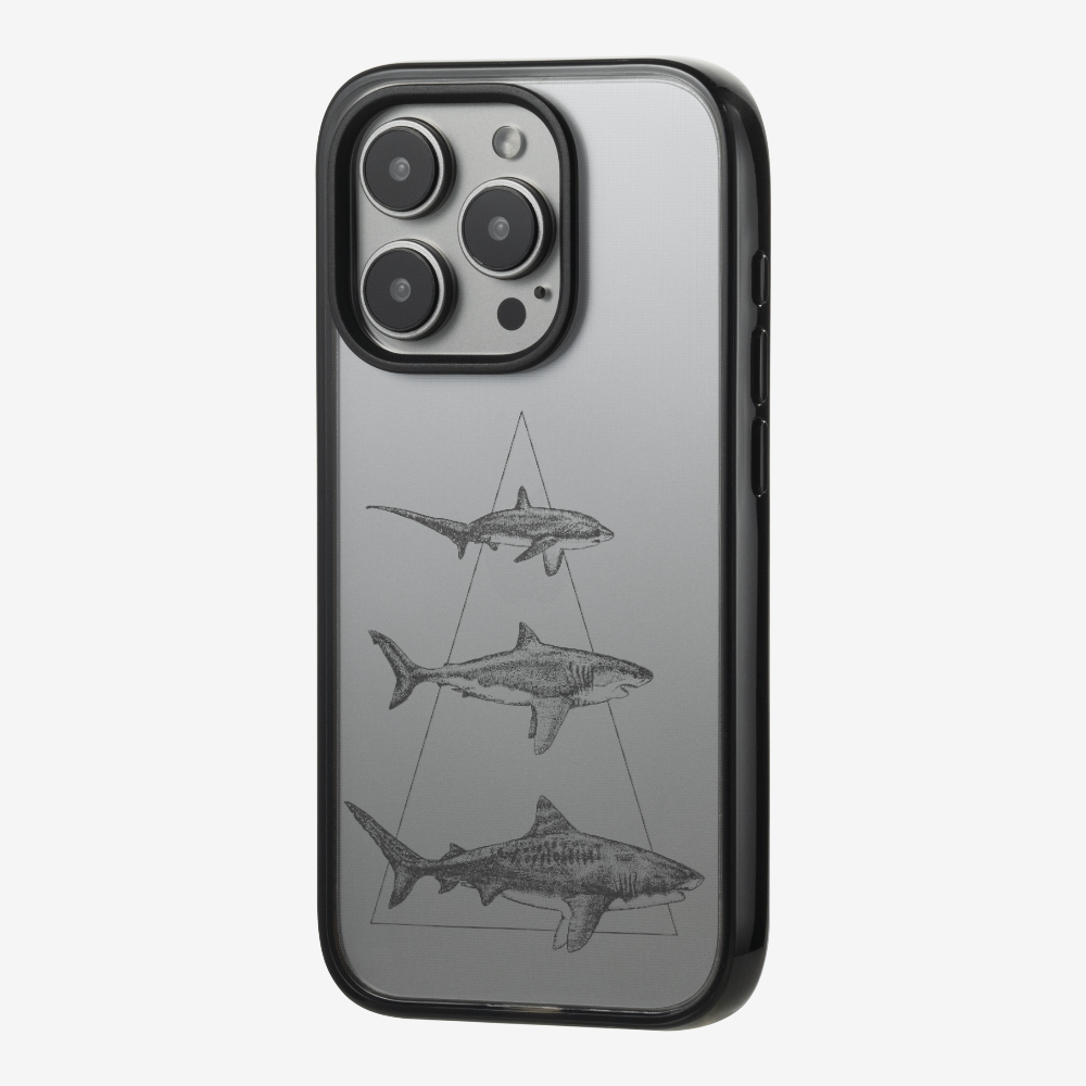 Illustration of Sharks Phone Case