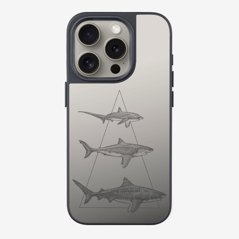 Illustration of Sharks Phone Case