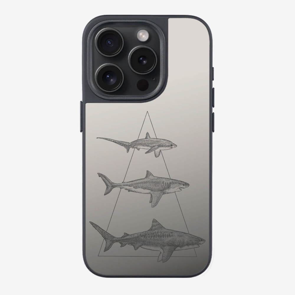 Illustration of Sharks Phone Case