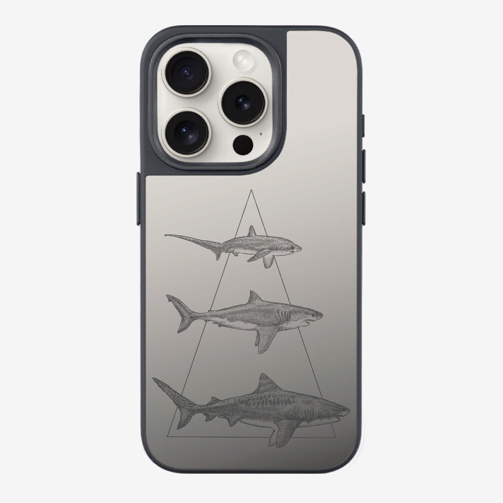 Illustration of Sharks Phone Case