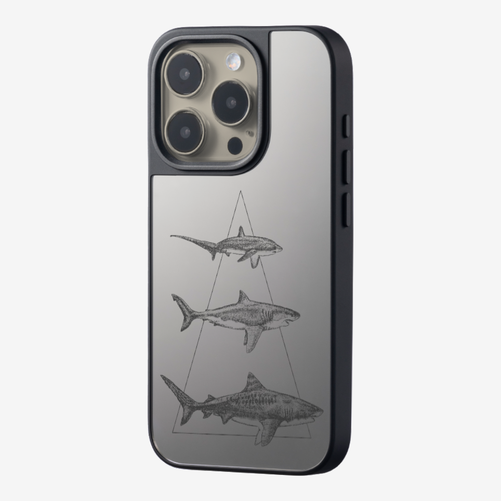 Illustration of Sharks Phone Case