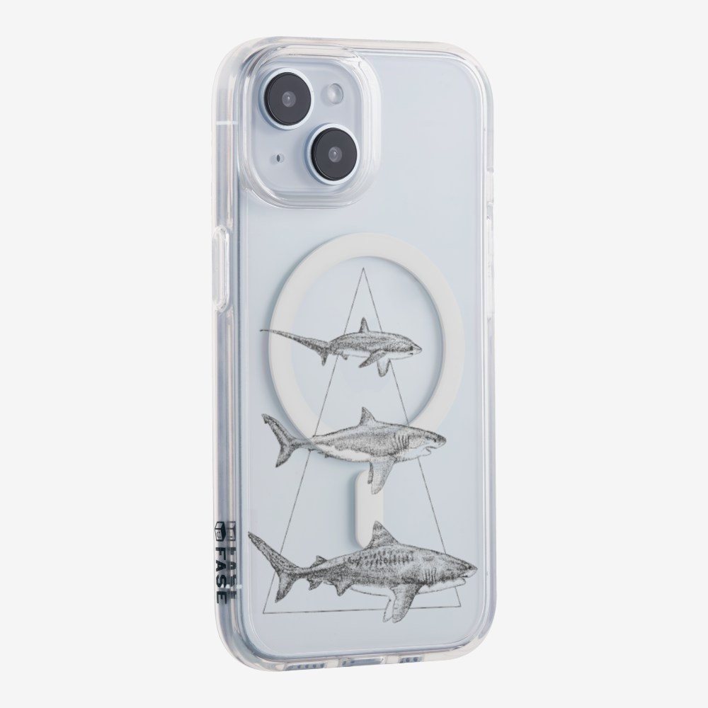 Illustration of Sharks Phone Case