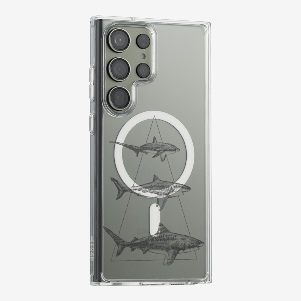 Illustration of Sharks Phone Case