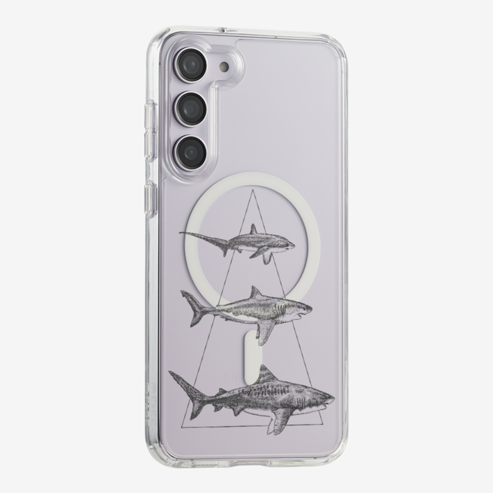 Illustration of Sharks Phone Case