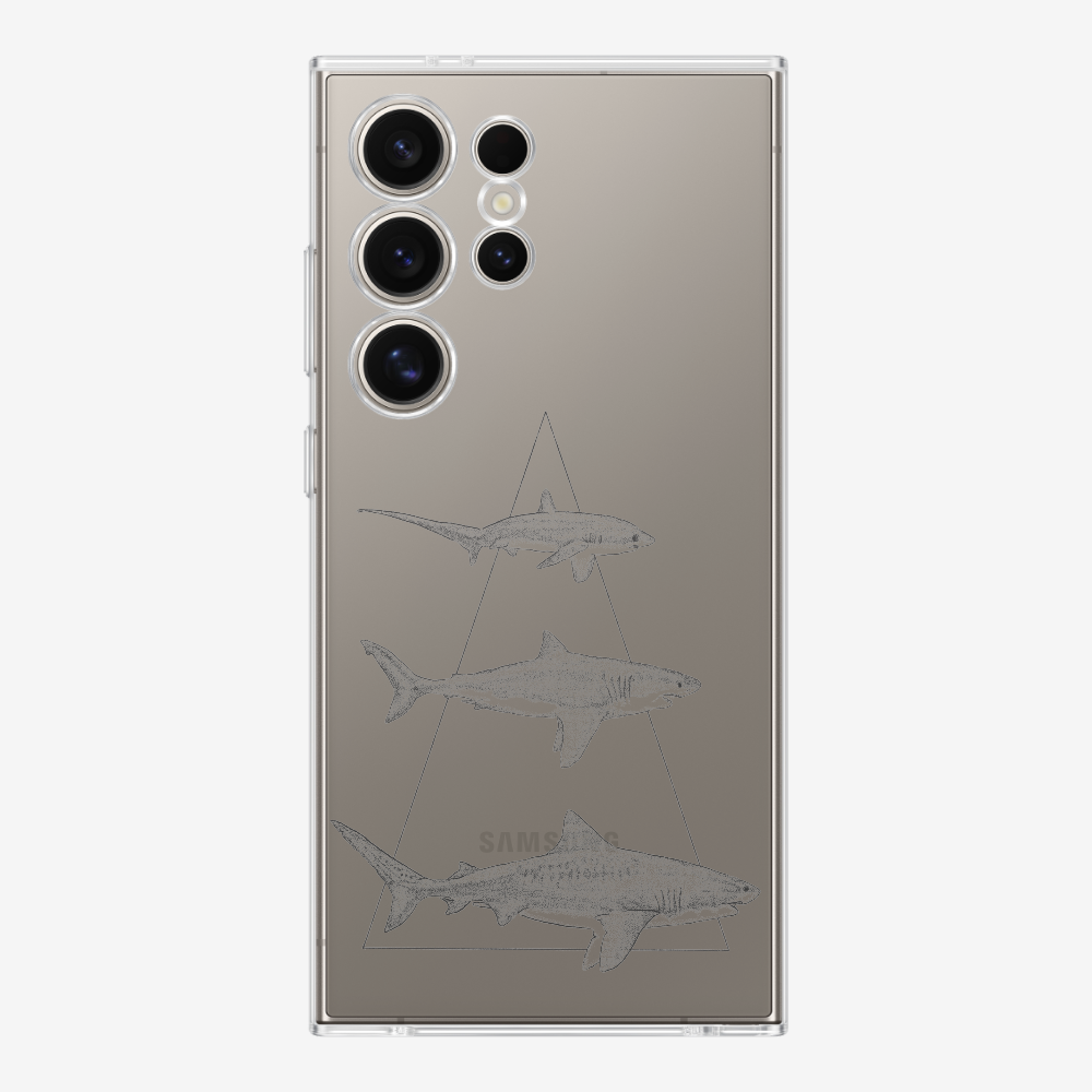 Illustration of Sharks Phone Case