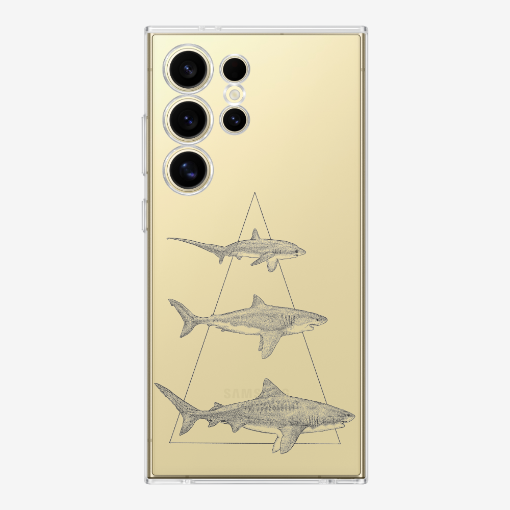 Illustration of Sharks Phone Case