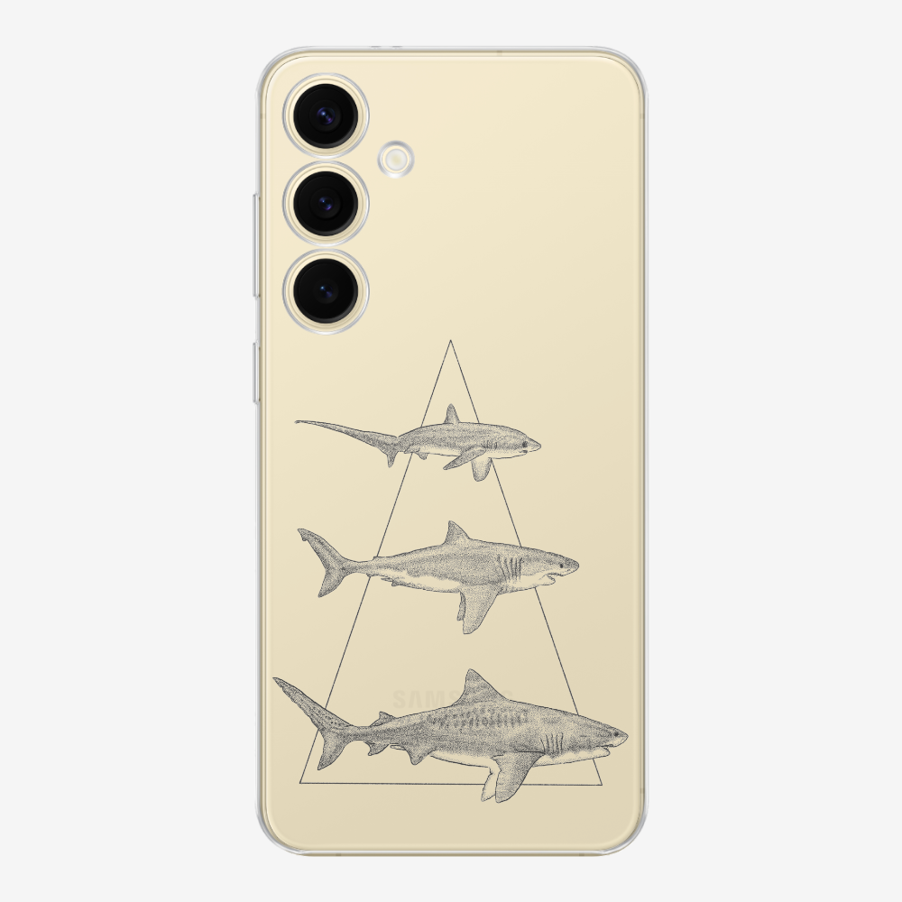 Illustration of Sharks Phone Case