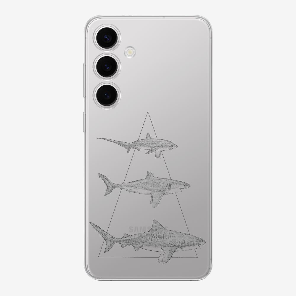 Illustration of Sharks Phone Case