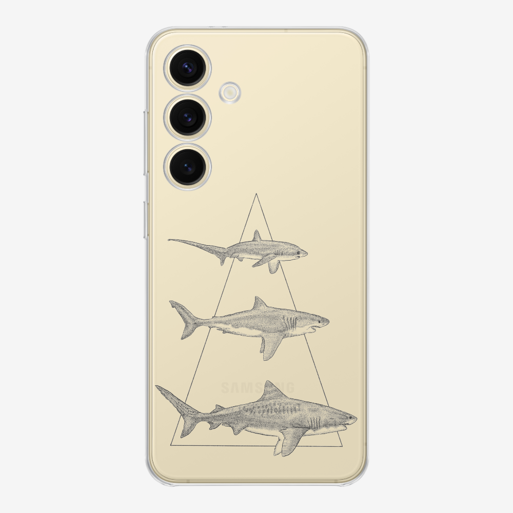 Illustration of Sharks Phone Case