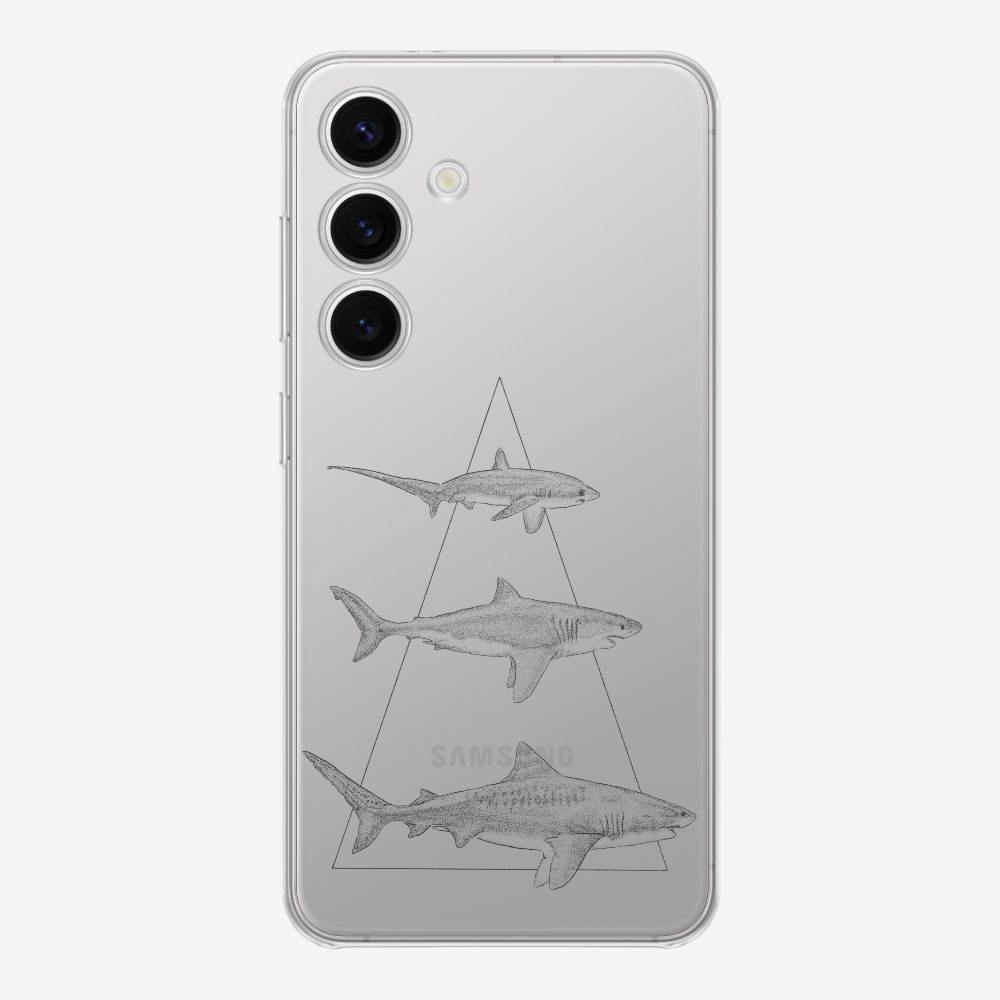 Illustration of Sharks Phone Case