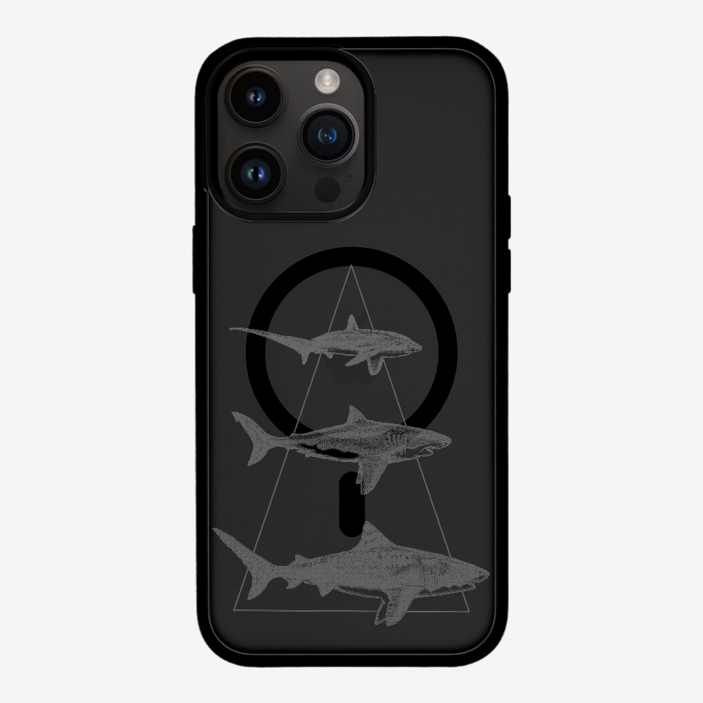 Illustration of Sharks Phone Case