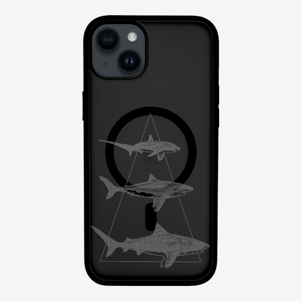 Illustration of Sharks Phone Case