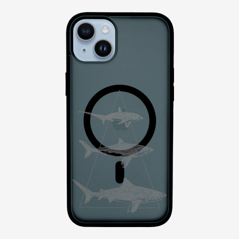 Illustration of Sharks Phone Case