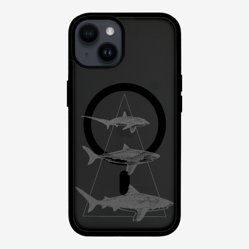 Illustration of Sharks Phone Case