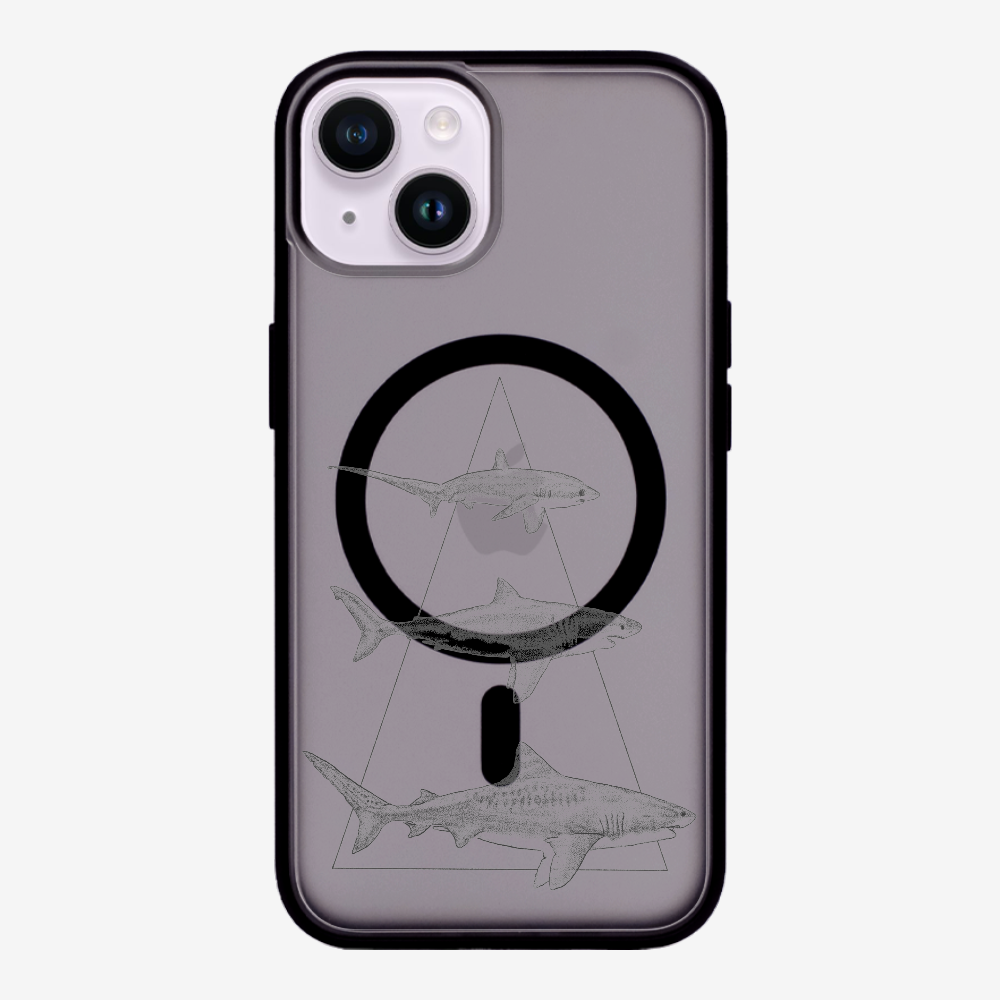 Illustration of Sharks Phone Case