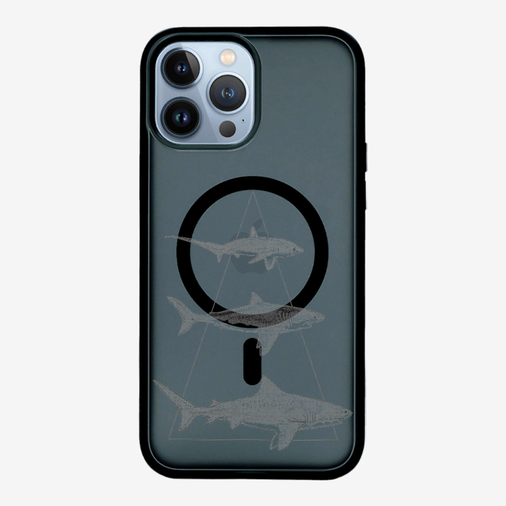 Illustration of Sharks Phone Case