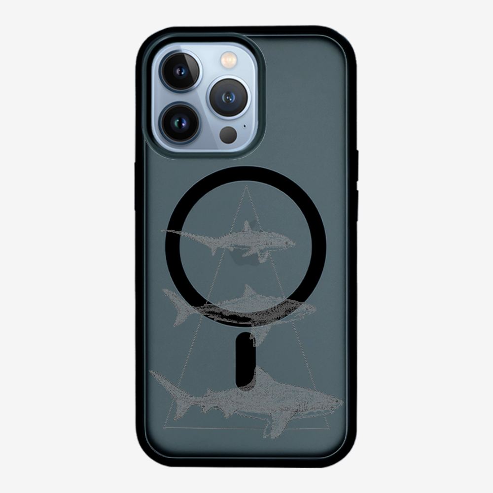 Illustration of Sharks Phone Case