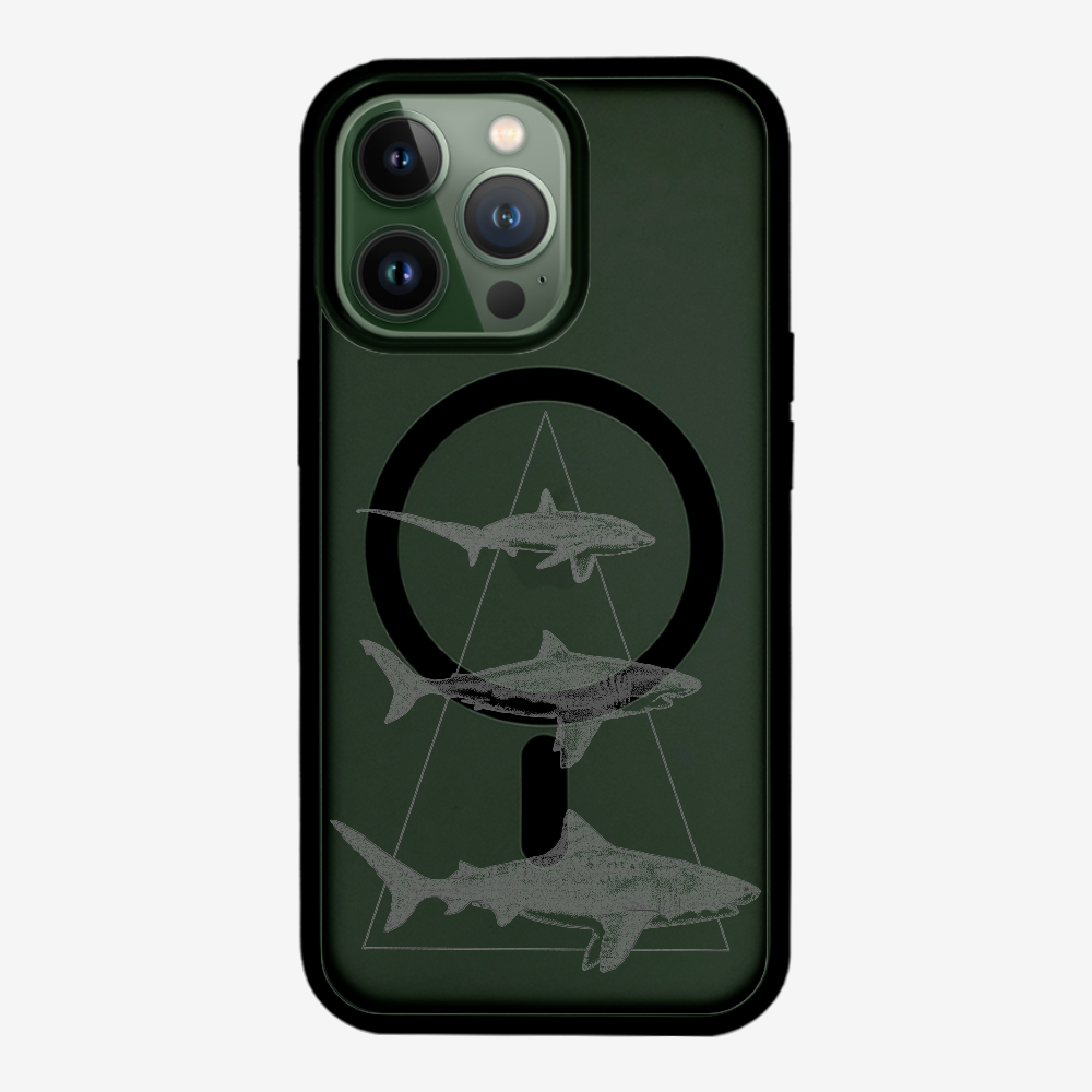 Illustration of Sharks Phone Case