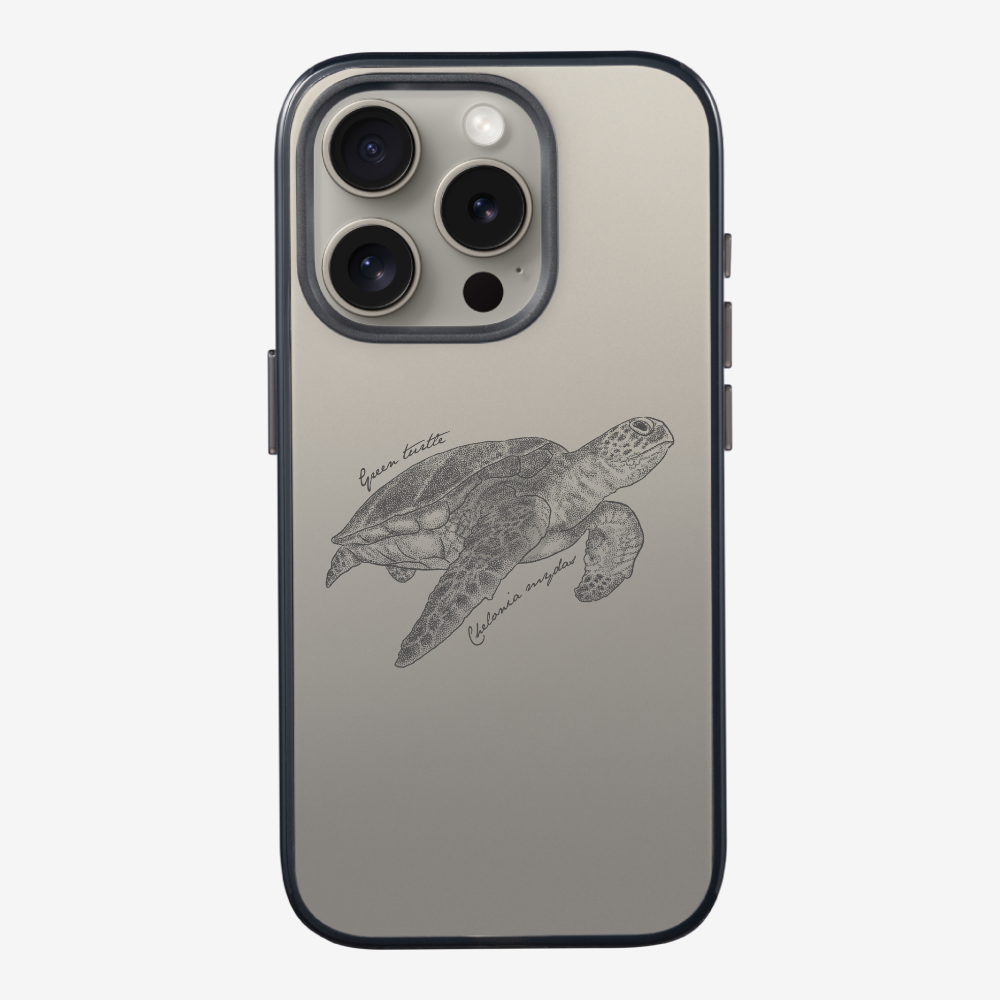 Green Turtle (Chelonia mydas) Phone Case