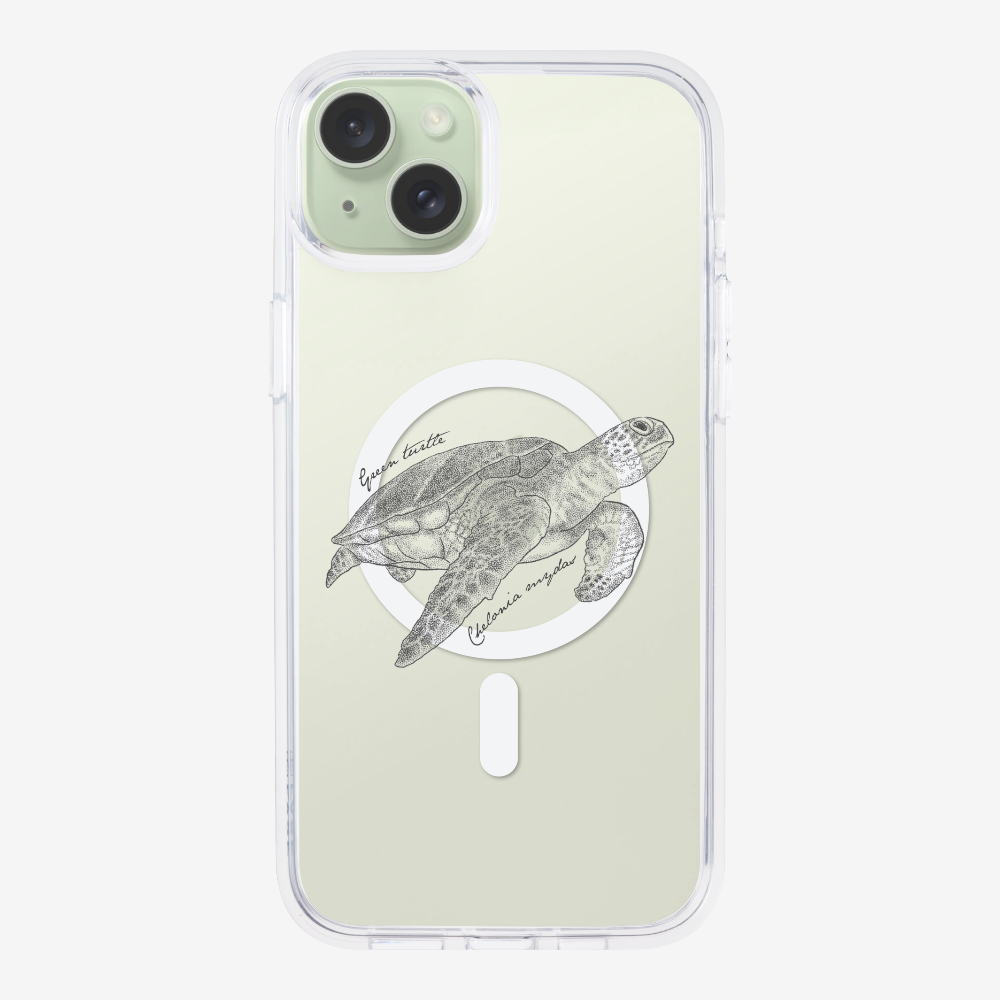 Green Turtle (Chelonia mydas) Phone Case