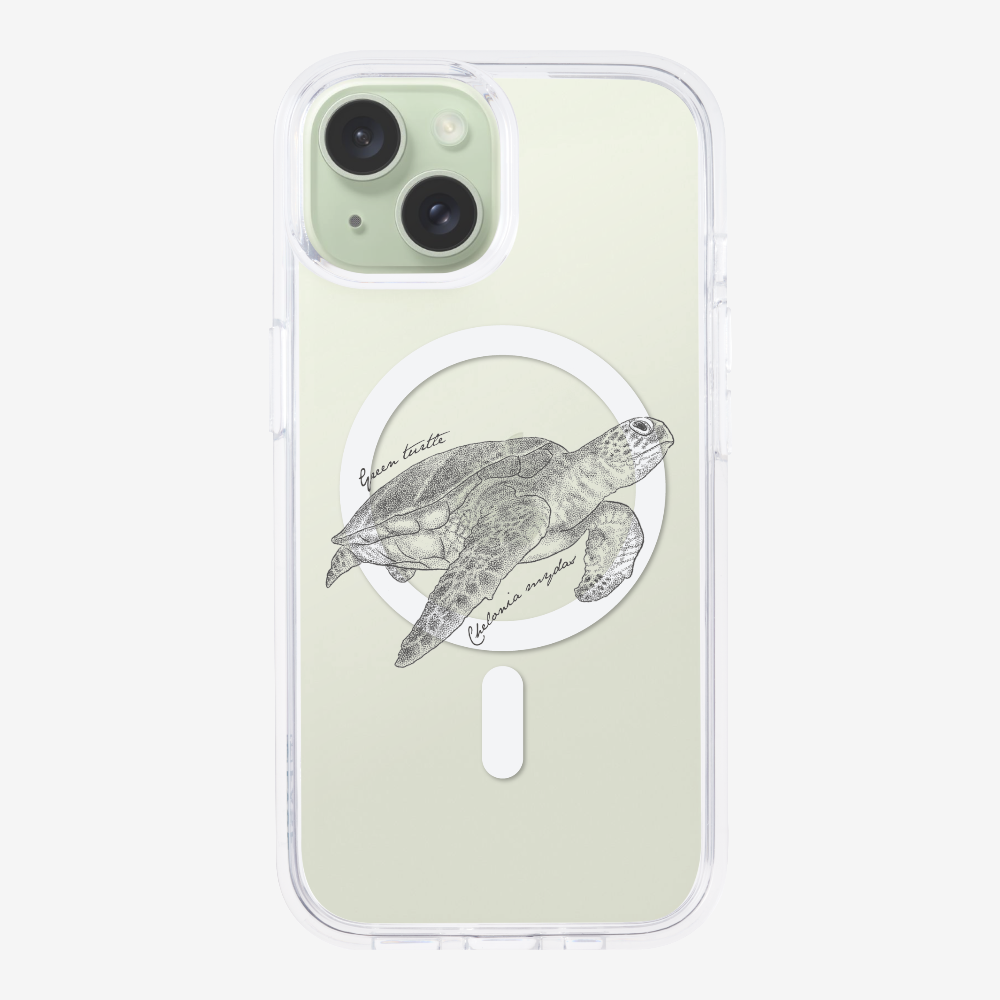 Green Turtle (Chelonia mydas) Phone Case