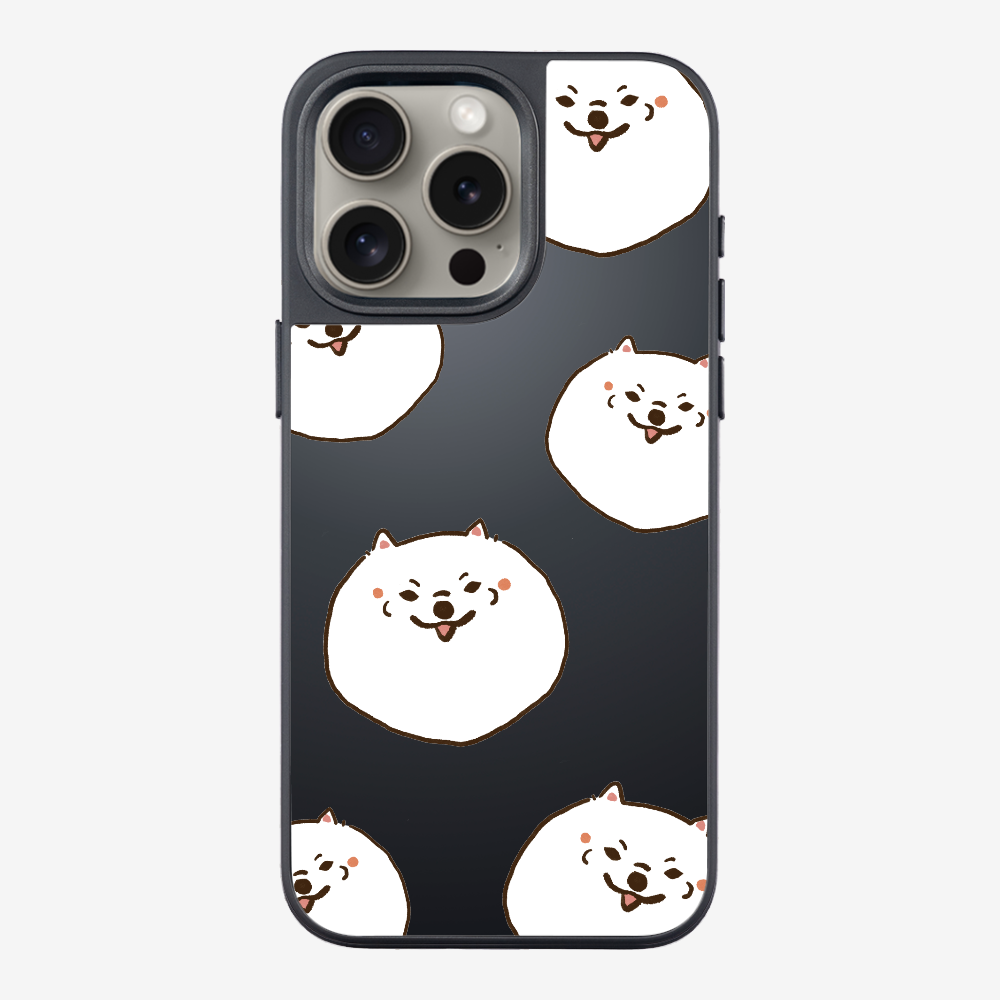 White Pomeranian Wonderland Phone Case