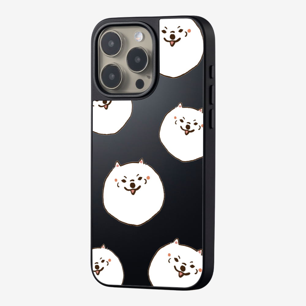 White Pomeranian Wonderland Phone Case