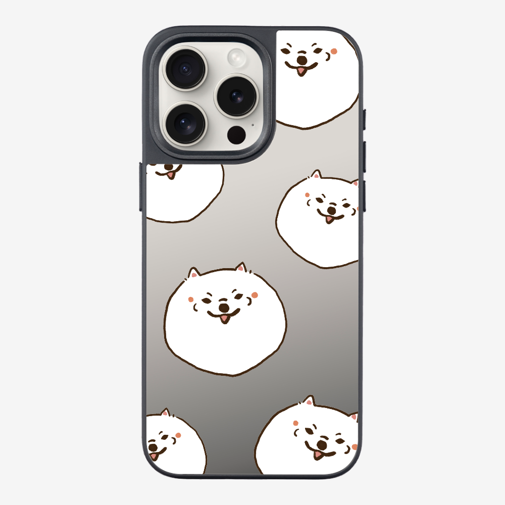 White Pomeranian Wonderland Phone Case