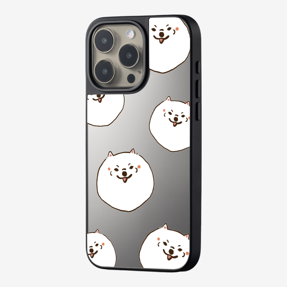 White Pomeranian Wonderland Phone Case