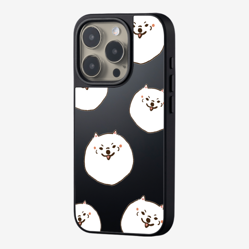 White Pomeranian Wonderland Phone Case