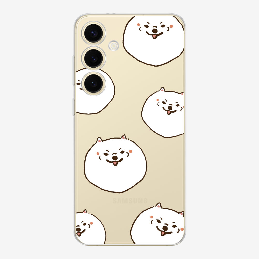 White Pomeranian Wonderland Phone Case