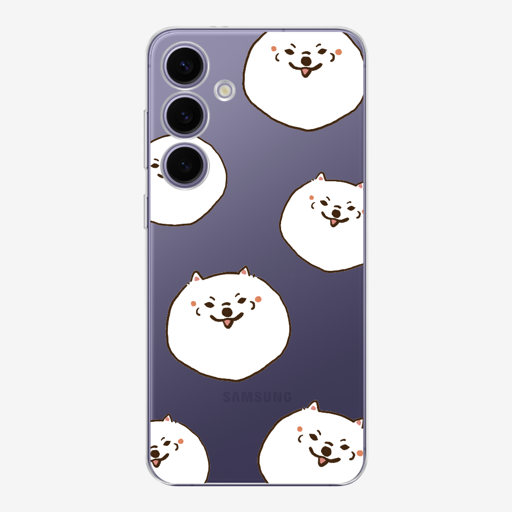 White Pomeranian Wonderland Phone Case