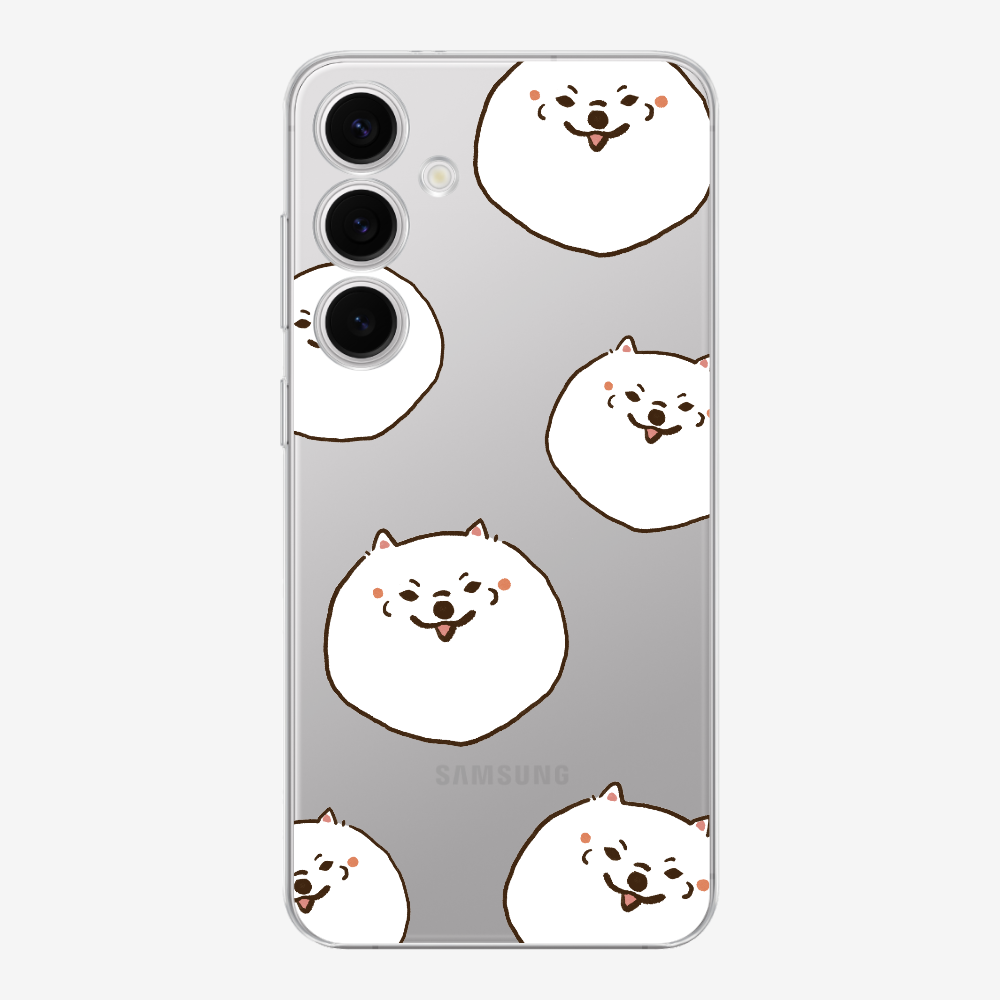 White Pomeranian Wonderland Phone Case