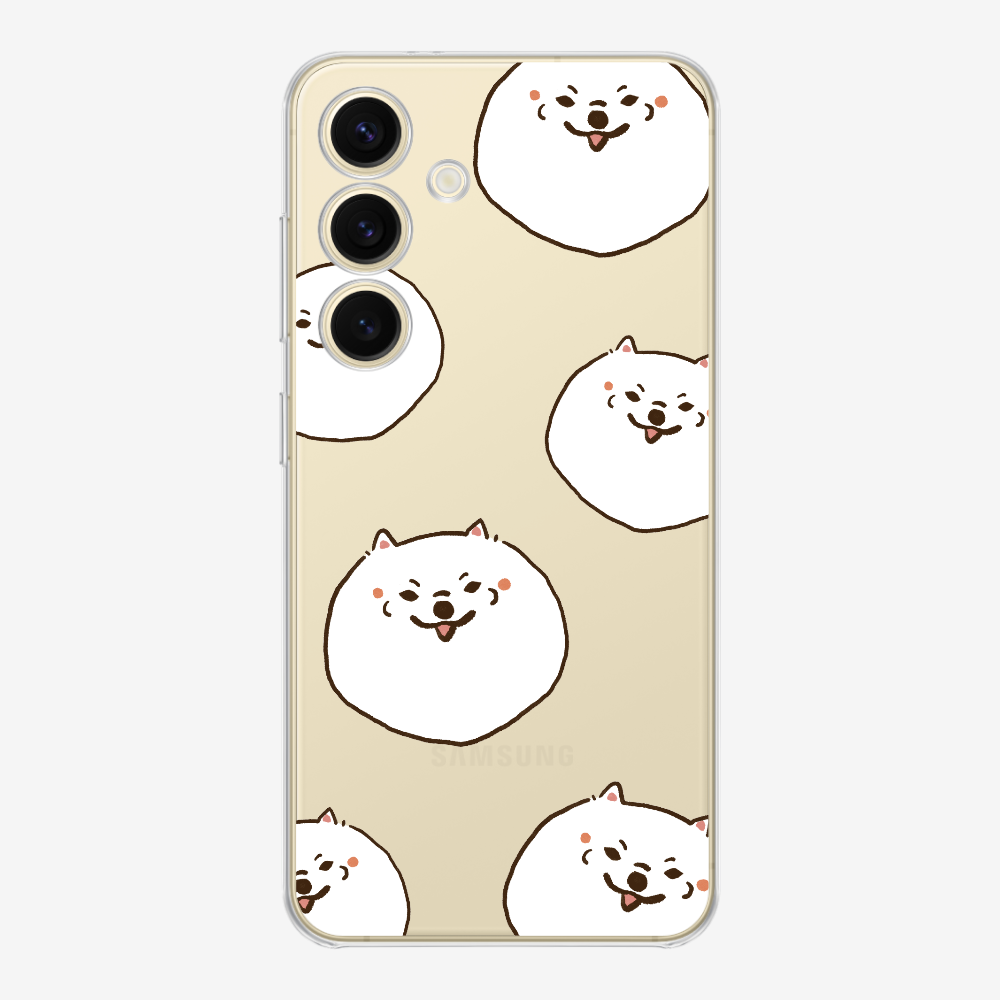 White Pomeranian Wonderland Phone Case