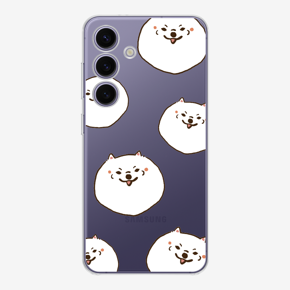 White Pomeranian Wonderland Phone Case