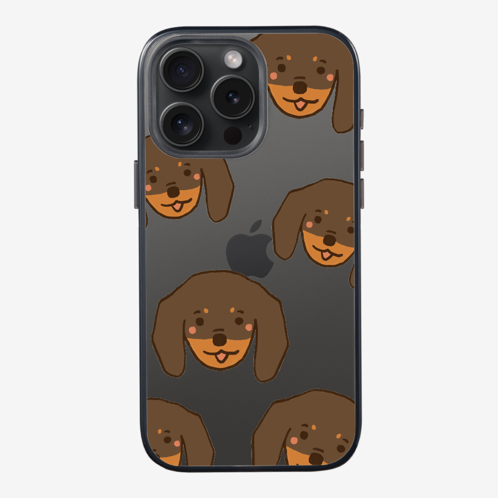 Brown Dachshund Wonderland Phone Case