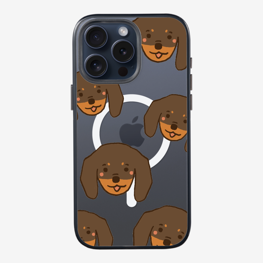 Brown Dachshund Wonderland Phone Case