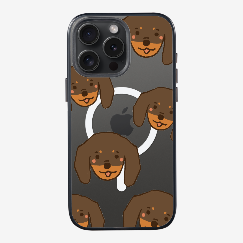 Brown Dachshund Wonderland Phone Case