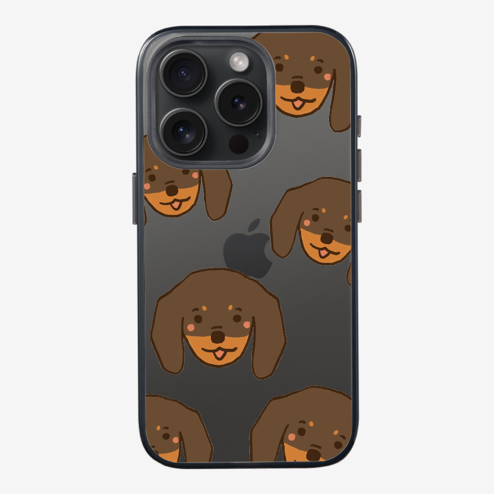 Brown Dachshund Wonderland Phone Case