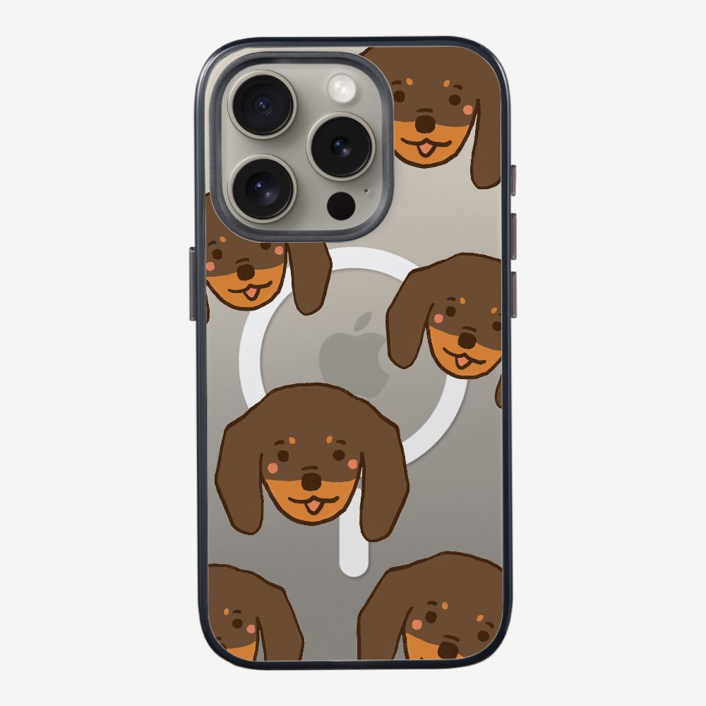 Brown Dachshund Wonderland Phone Case