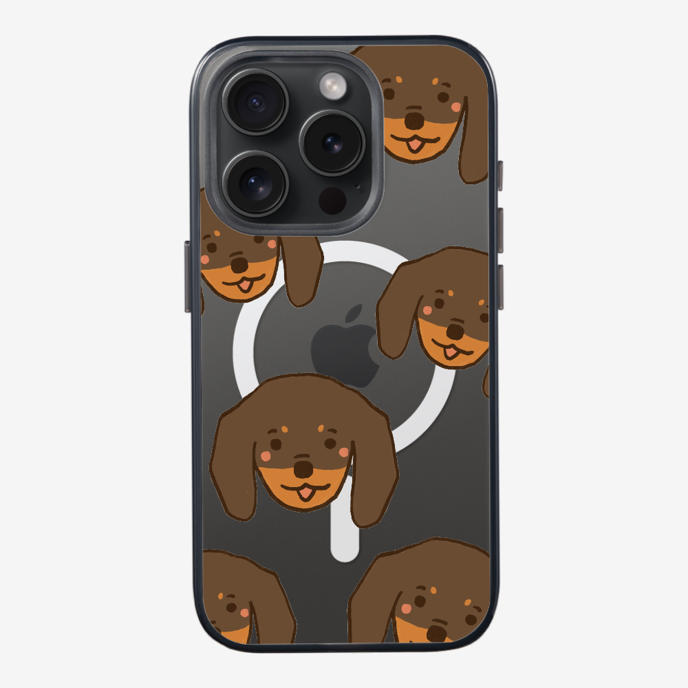 Brown Dachshund Wonderland Phone Case