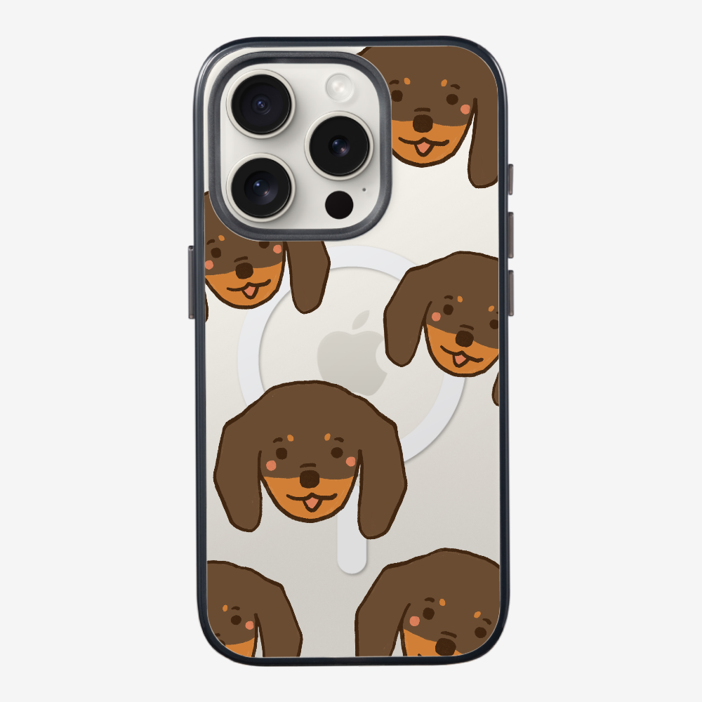 Brown Dachshund Wonderland Phone Case