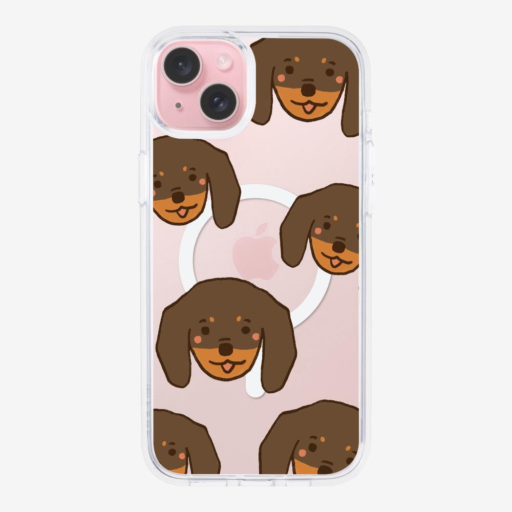 Brown Dachshund Wonderland Phone Case