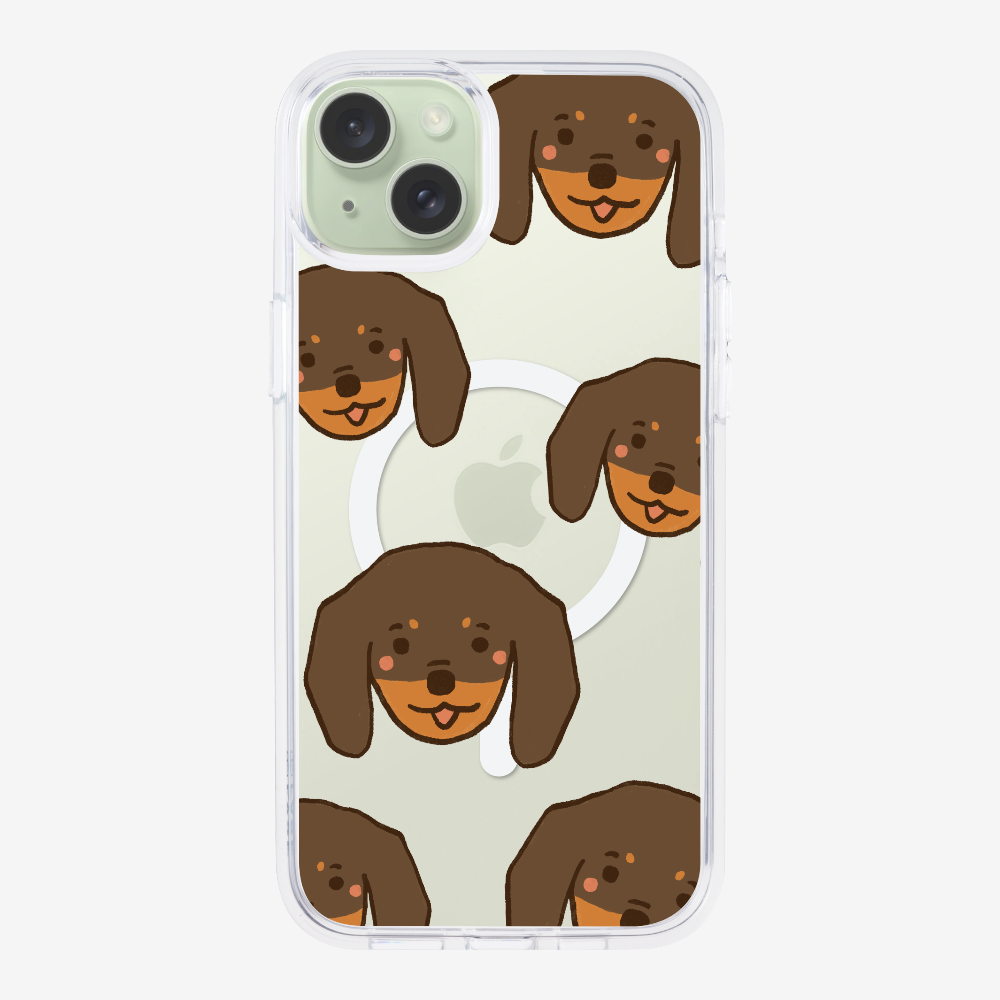 Brown Dachshund Wonderland Phone Case